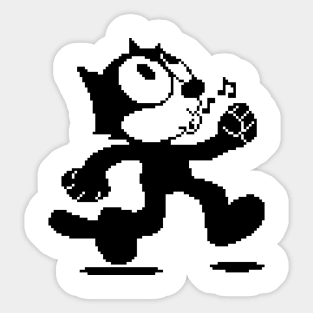 PIxelated Felix the Cat Sticker